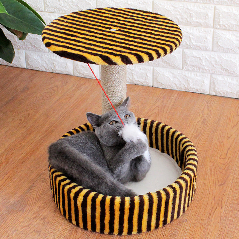 Cat tree small sisal toy jumping platform - four seasons cat house