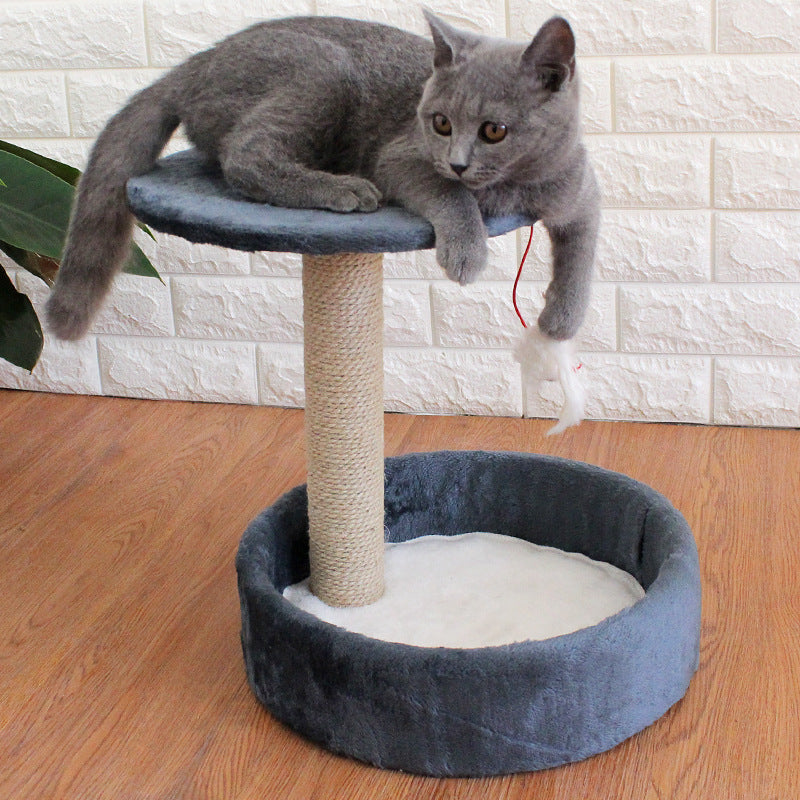 Cat tree small sisal toy jumping platform - four seasons cat house