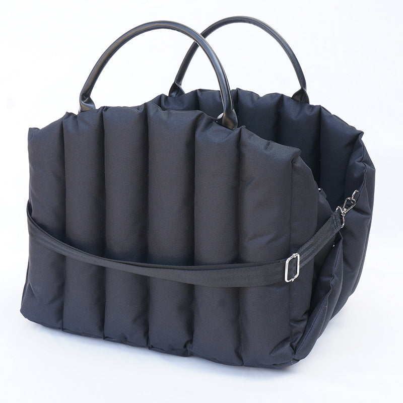 2-in-1 Pet Nest & Travel Carrier – Warm Winter Handbag for Cats & Dogs