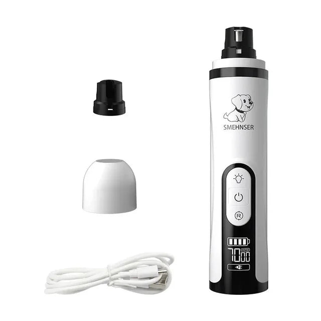 Electric Pet Nail Grinder – Safe and Quiet Grooming for Dogs and Cats