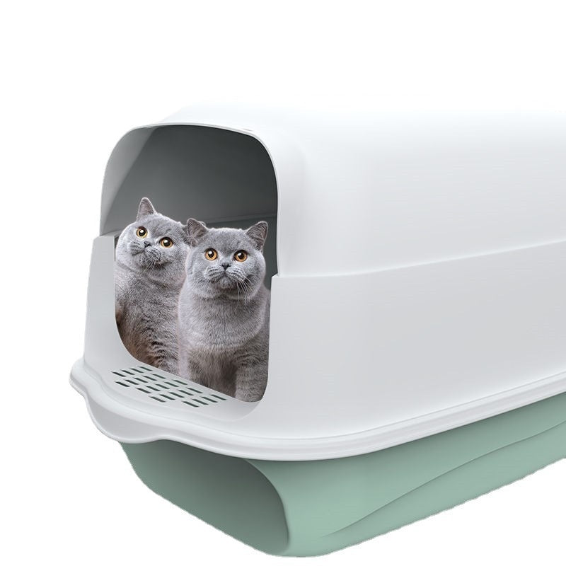 Fully Enclosed Cat Litter Box – Privacy Toilet for Cats