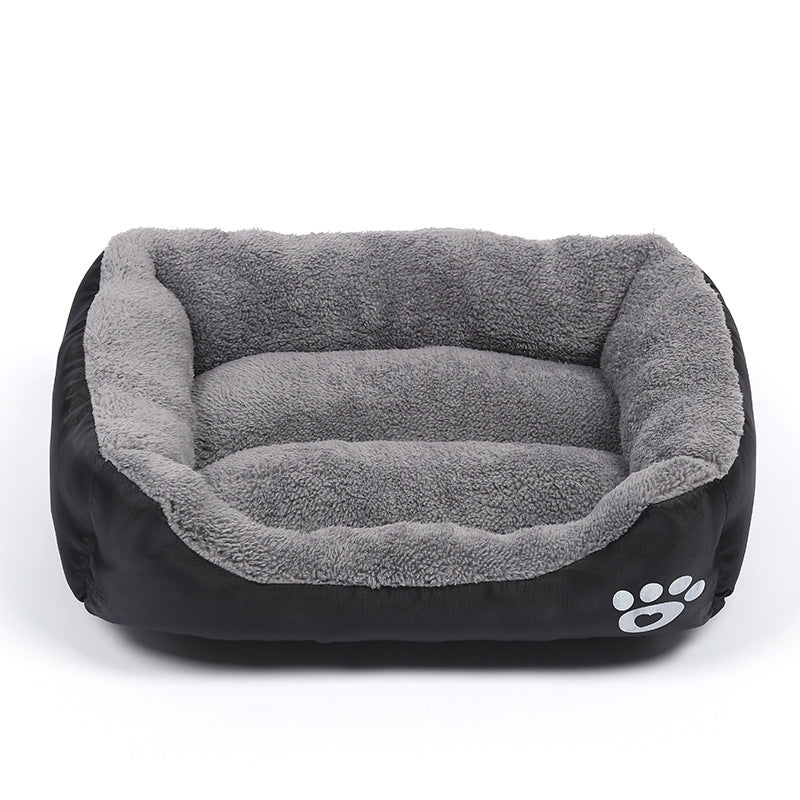 Soft Cozy Fleece Pet Bed – Waterproof, Warm &amp; Washable