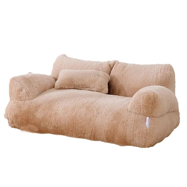 Luxury Cat Bed Sofa – Winter Plush Nest for Cats & Small Dogs
