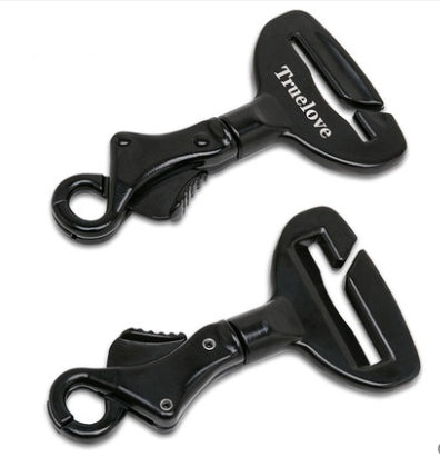 Heavy-Duty Dog Seat Belt Buckle – Aluminum Alloy Safety Restraint for Car Travel