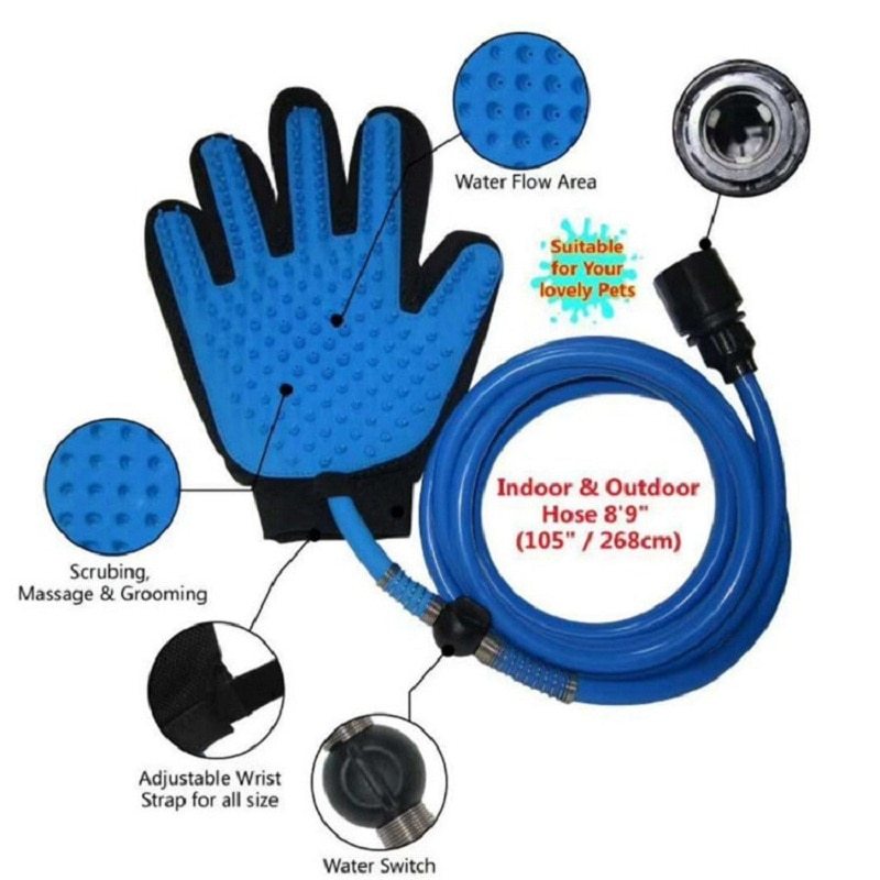 Pet Bathing Shower Tool – Handheld Sprayer Head for Dogs & Cats with Gentle Water Flow
