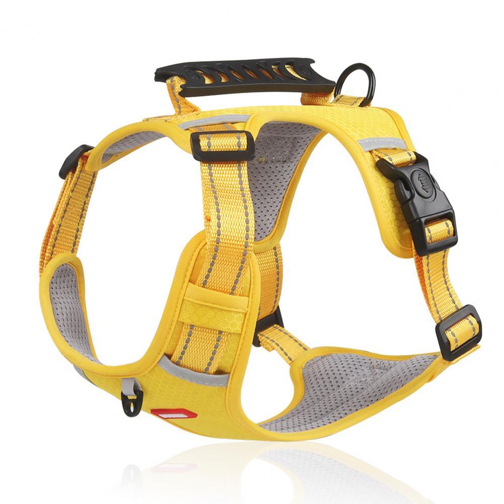 Nylon Reflective No-Pull Dog Harness Vest – Breathable, Adjustable, and Safe for All Sizes