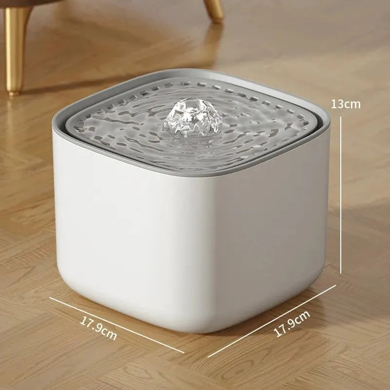 3L Automatic Pet Water Fountain – Circulating Filter Feeder with USB &amp; Anti-Dry Pump