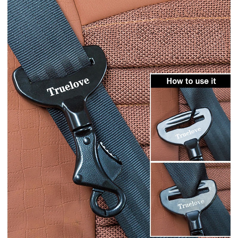 Heavy-Duty Dog Seat Belt Buckle – Aluminum Alloy Safety Restraint for Car Travel