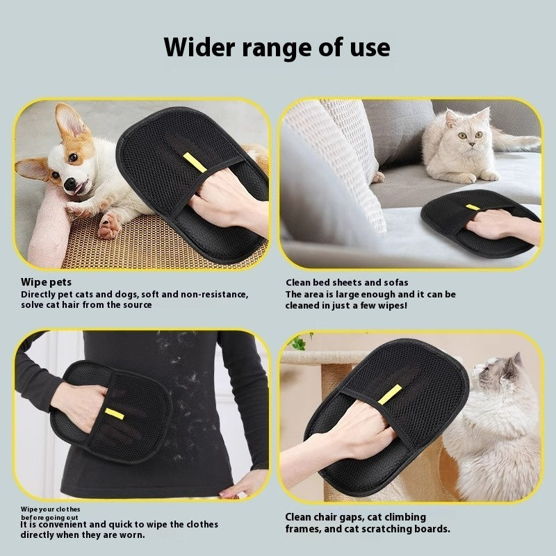 Pet Hair Remover Mitt – Grooming Glove for Dogs, Cats and Rabbits