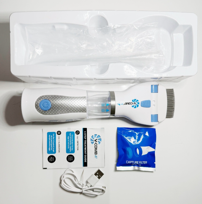 USB Rechargeable Pet Lice Remover – Electric Flea & Lice Comb for Dogs and Cats