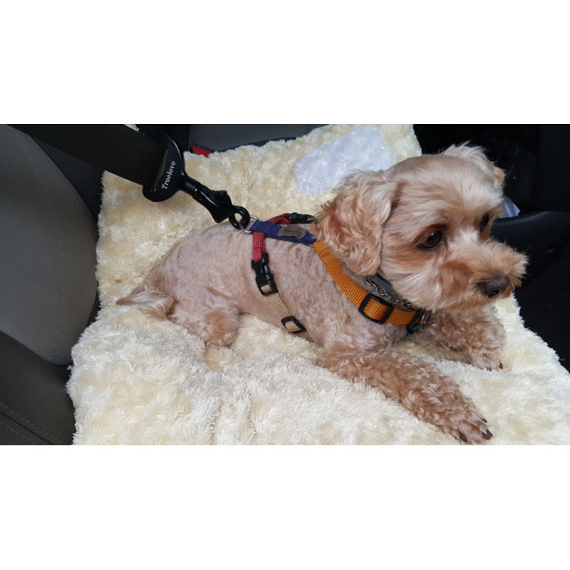 Heavy-Duty Dog Seat Belt Buckle – Aluminum Alloy Safety Restraint for Car Travel