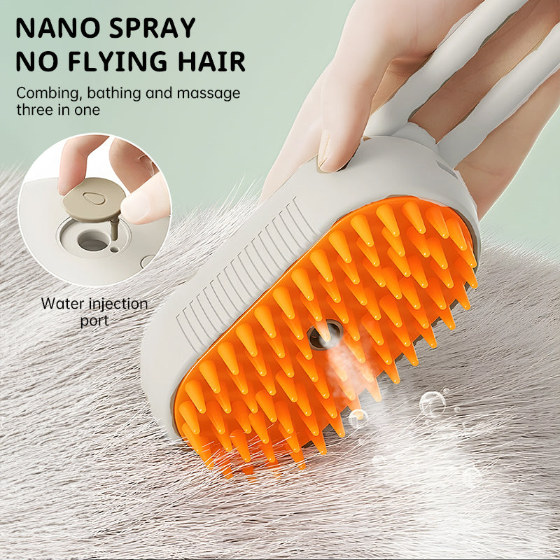 Electric Spray Pet Comb – Massage and Floating Hair Remover for Cats and Dogs
