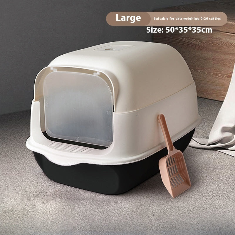 Fully Enclosed Cat Litter Box – Privacy Toilet for Cats