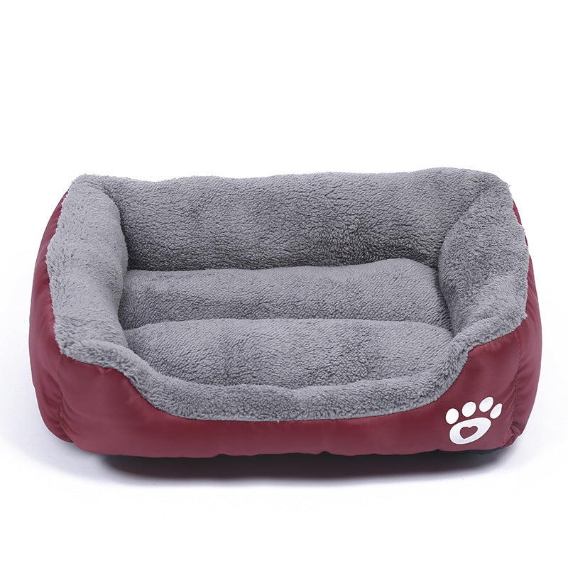 Soft Cozy Fleece Pet Bed – Waterproof, Warm &amp; Washable