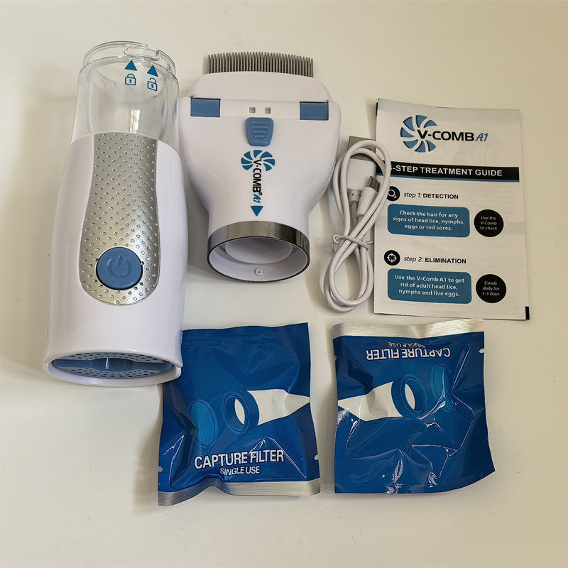 USB Rechargeable Pet Lice Remover – Electric Flea & Lice Comb for Dogs and Cats