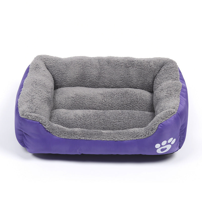 Soft Cozy Fleece Pet Bed – Waterproof, Warm &amp; Washable