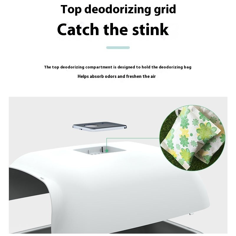Fully Enclosed Cat Litter Box – Privacy Toilet for Cats