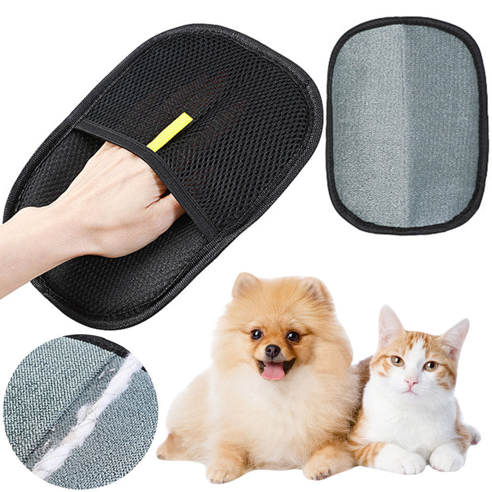 Pet Hair Remover Mitt – Grooming Glove for Dogs, Cats and Rabbits