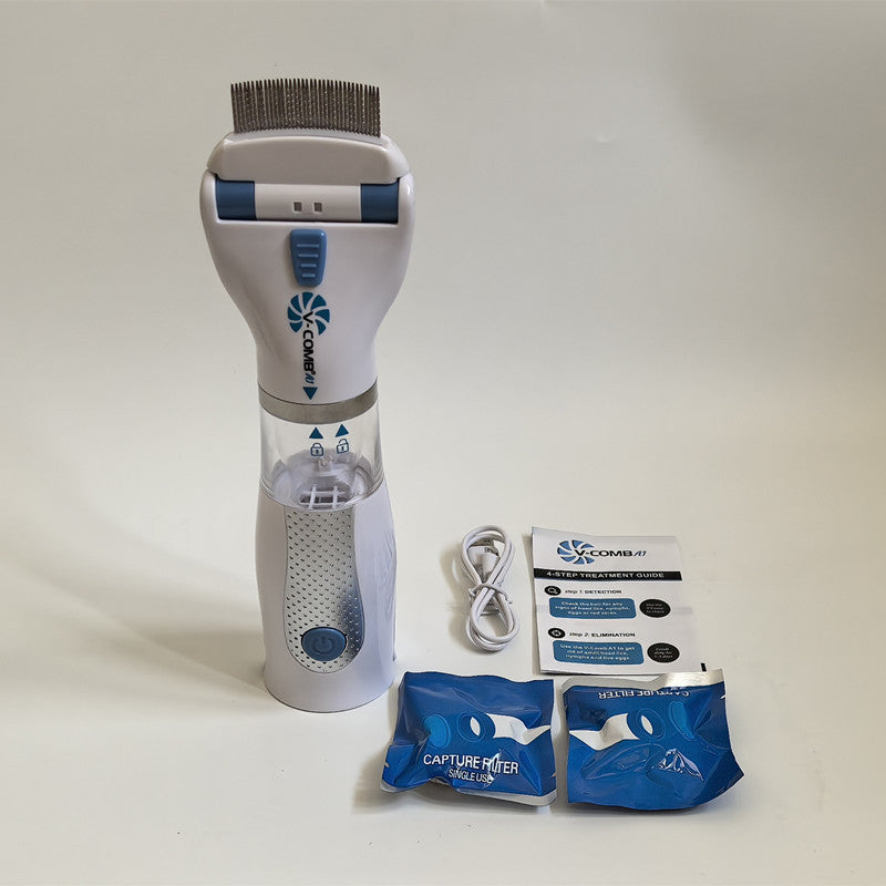 USB Rechargeable Pet Lice Remover – Electric Flea & Lice Comb for Dogs and Cats