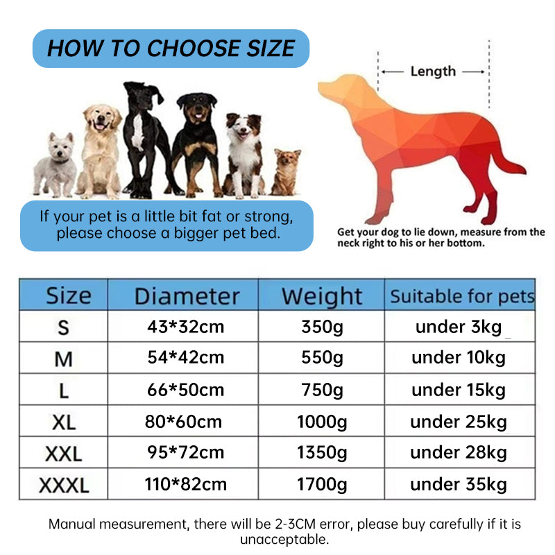 Soft Cozy Fleece Pet Bed – Waterproof, Warm &amp; Washable