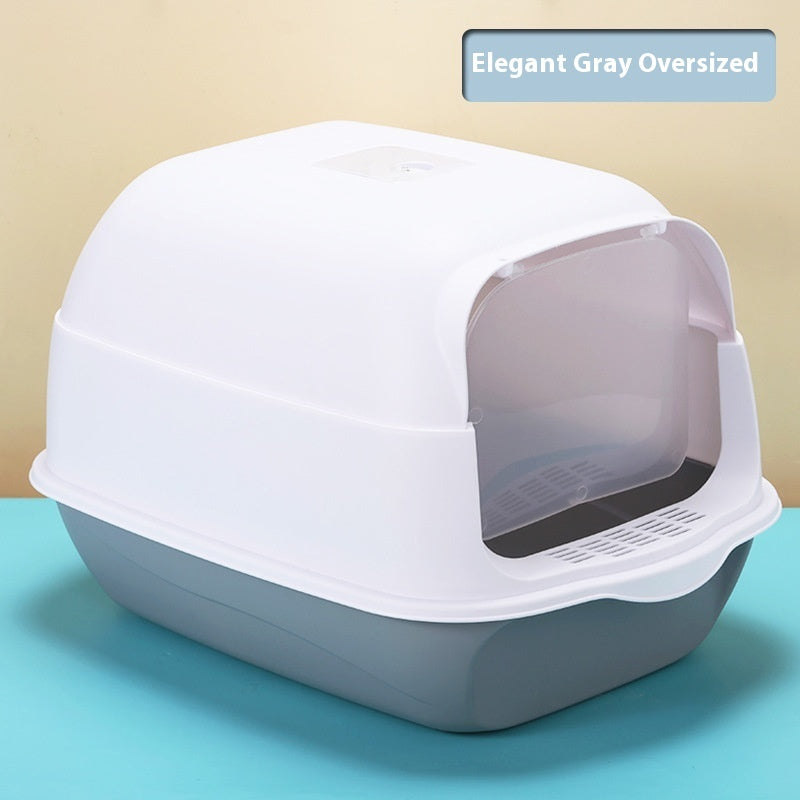 Fully Enclosed Cat Litter Box – Privacy Toilet for Cats