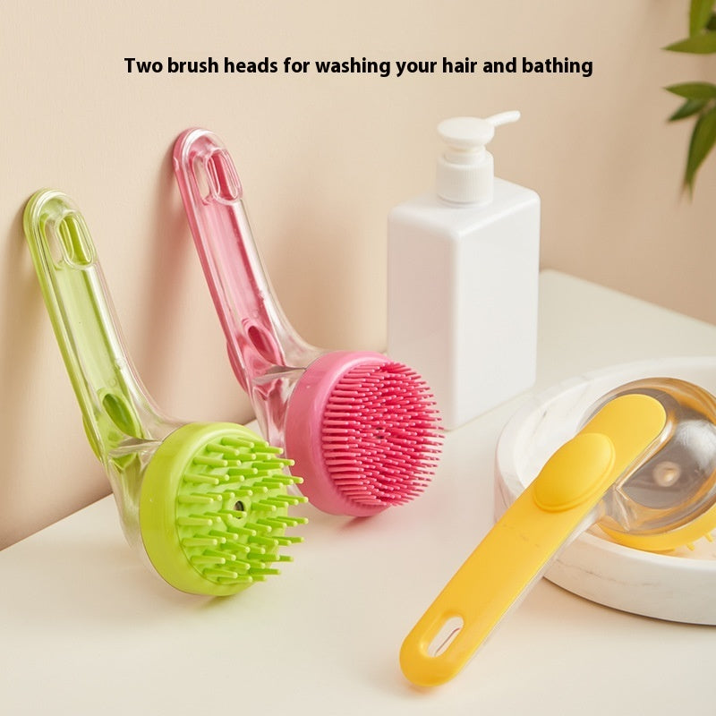 Long Handle Pet Bath and Grooming Brush – for Dogs &Cats