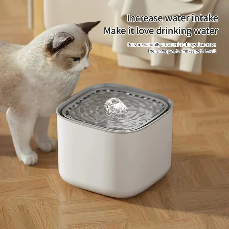 3L Automatic Pet Water Fountain – Circulating Filter Feeder with USB &amp; Anti-Dry Pump
