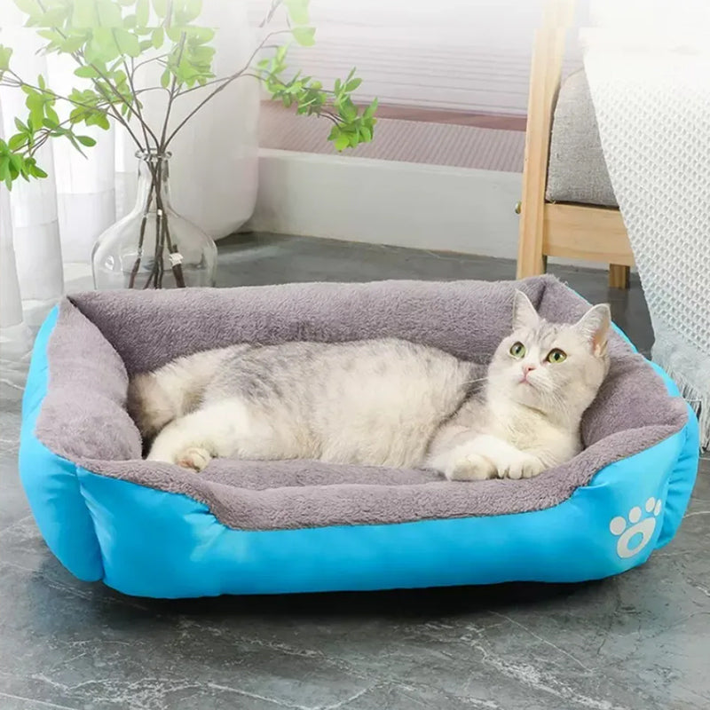 Soft Cozy Fleece Pet Bed – Waterproof, Warm &amp; Washable