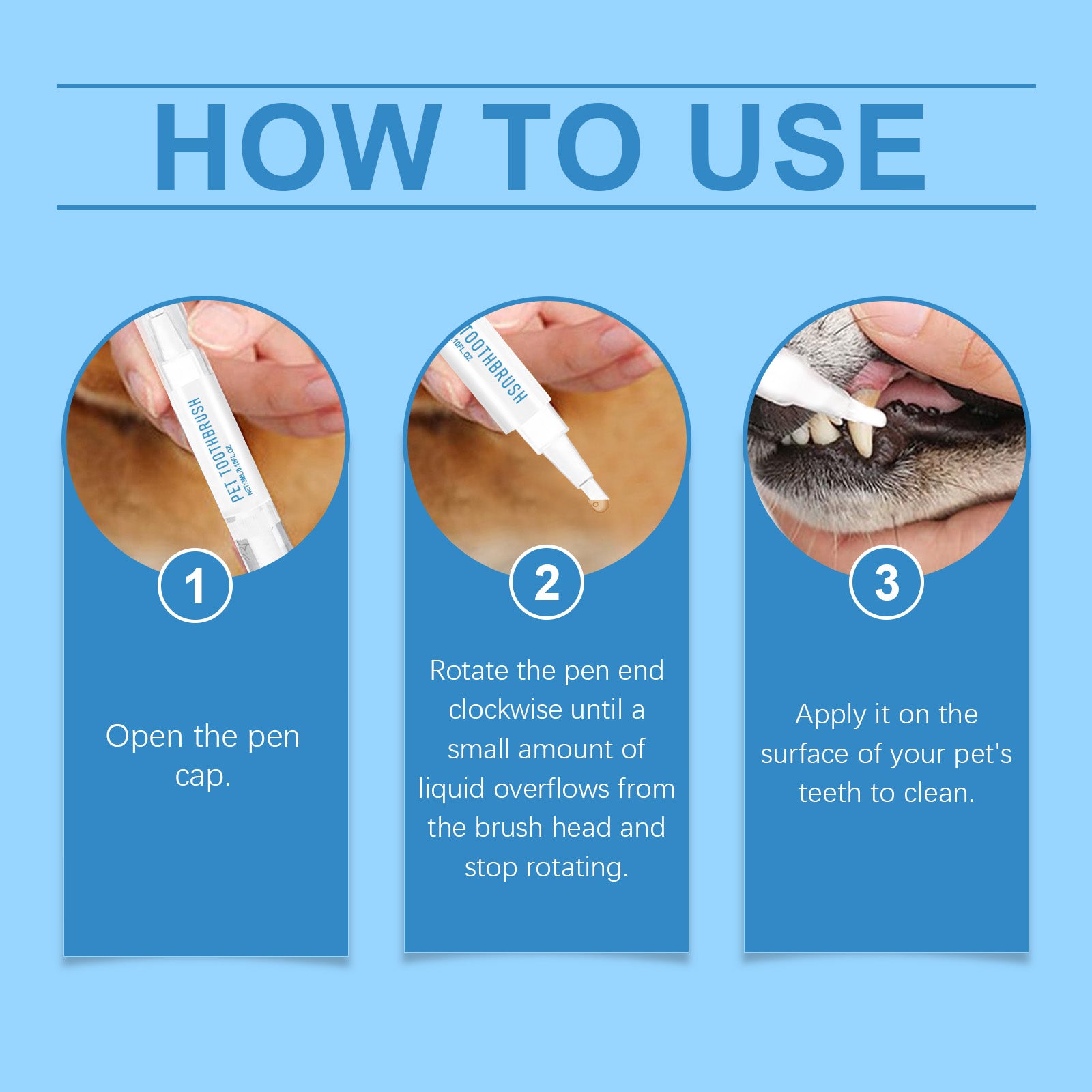 Pet Teeth Cleaning Pen – Fresh Breath & Gentle Gum Care