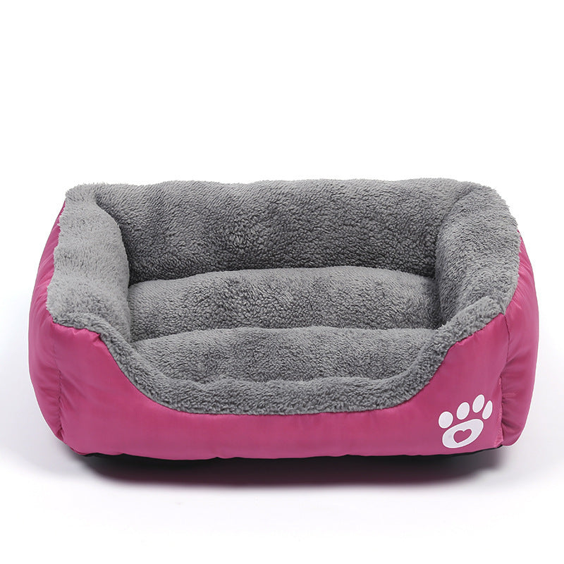 Soft Cozy Fleece Pet Bed – Waterproof, Warm &amp; Washable