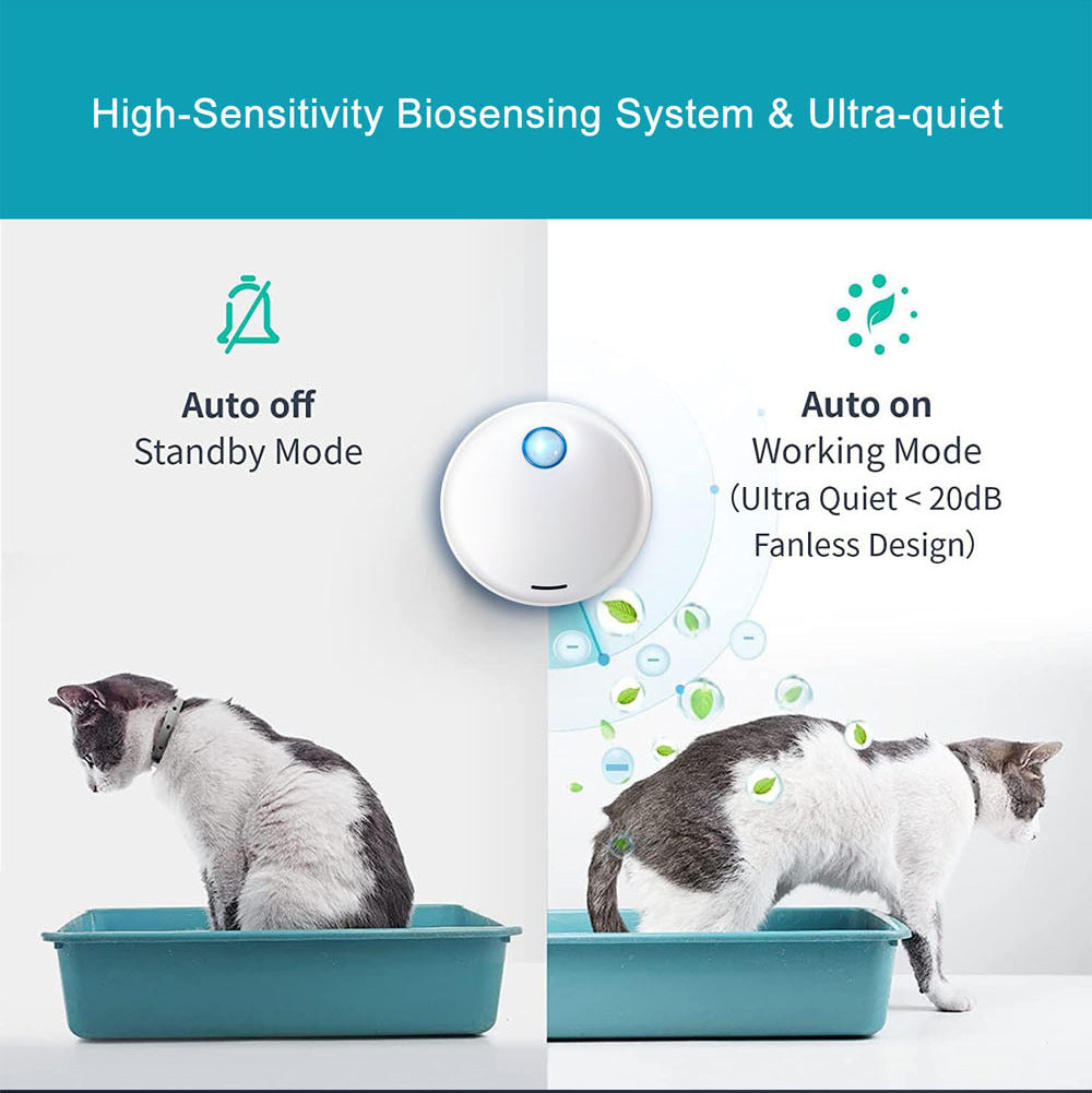 Intelligent Pet Deodorizer – For Cat Litter Boxes, Dog Beds, and Pet Cages
