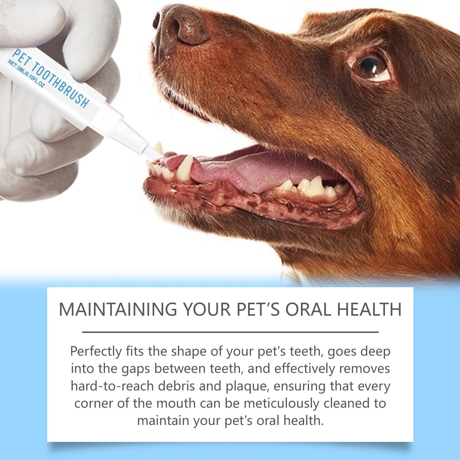 Pet Teeth Cleaning Pen – Fresh Breath & Gentle Gum Care