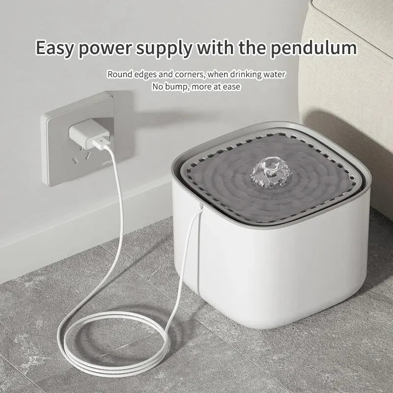 3L Automatic Pet Water Fountain – Circulating Filter Feeder with USB &amp; Anti-Dry Pump