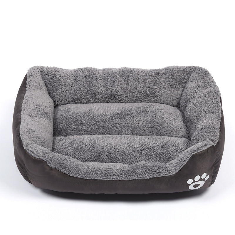 Soft Cozy Fleece Pet Bed – Waterproof, Warm &amp; Washable