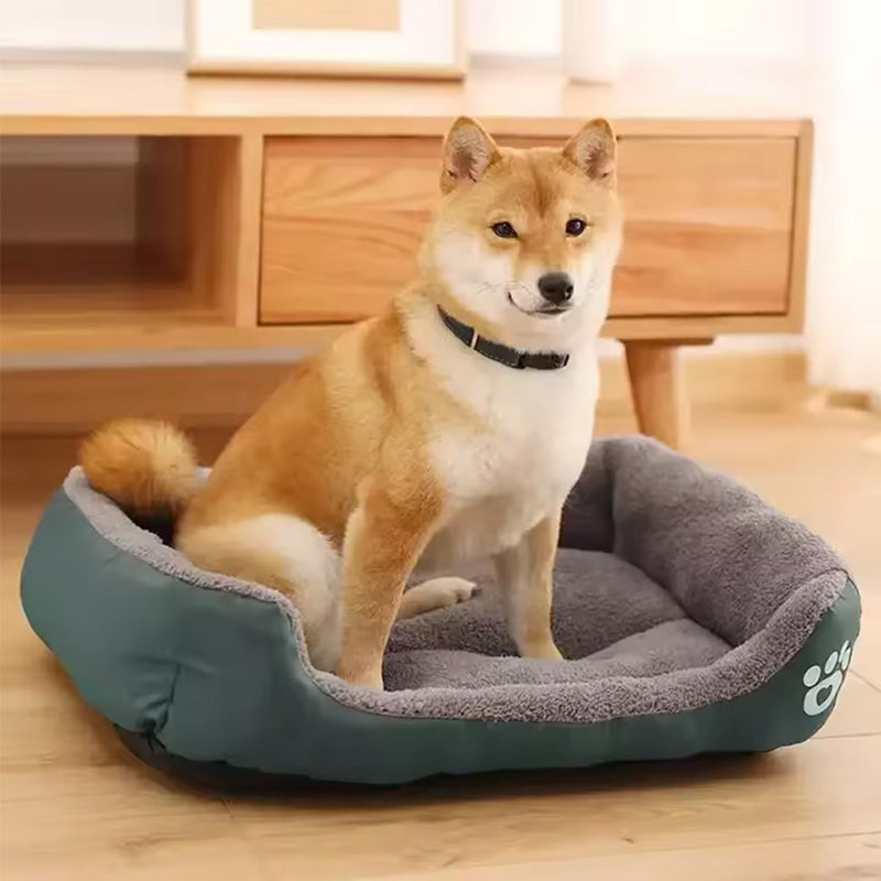 Soft Cozy Fleece Pet Bed – Waterproof, Warm &amp; Washable
