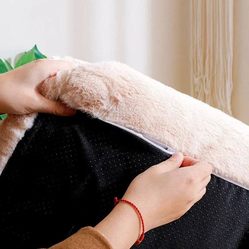 Luxury Cat Bed Sofa – Winter Plush Nest for Cats & Small Dogs