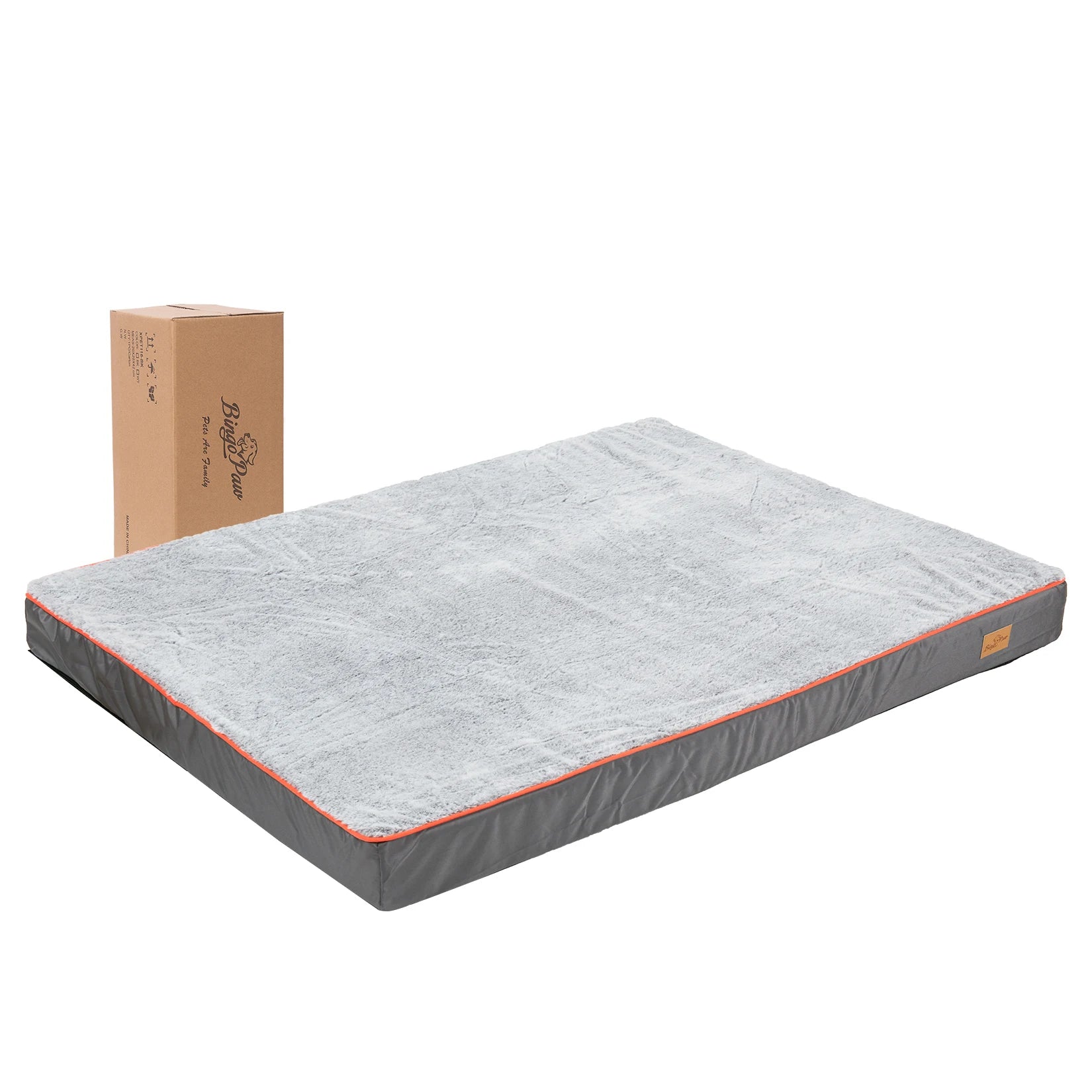 BINGOPAW Large Orthopedic Dog Bed – Memory Foam Waterproof Pet Bed with Removable Washable Cover & Nonskid Bottom