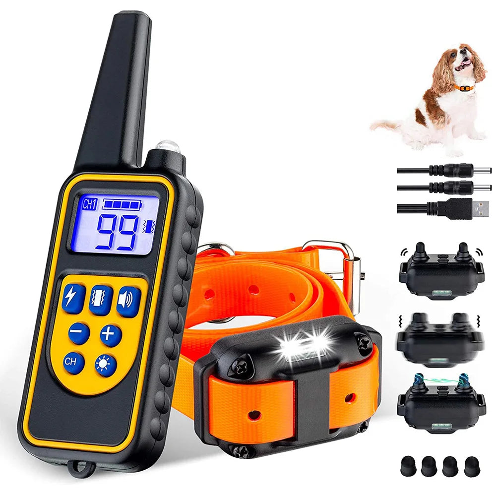 Waterproof Electric Dog Training Collar – Remote Control & Rechargeable