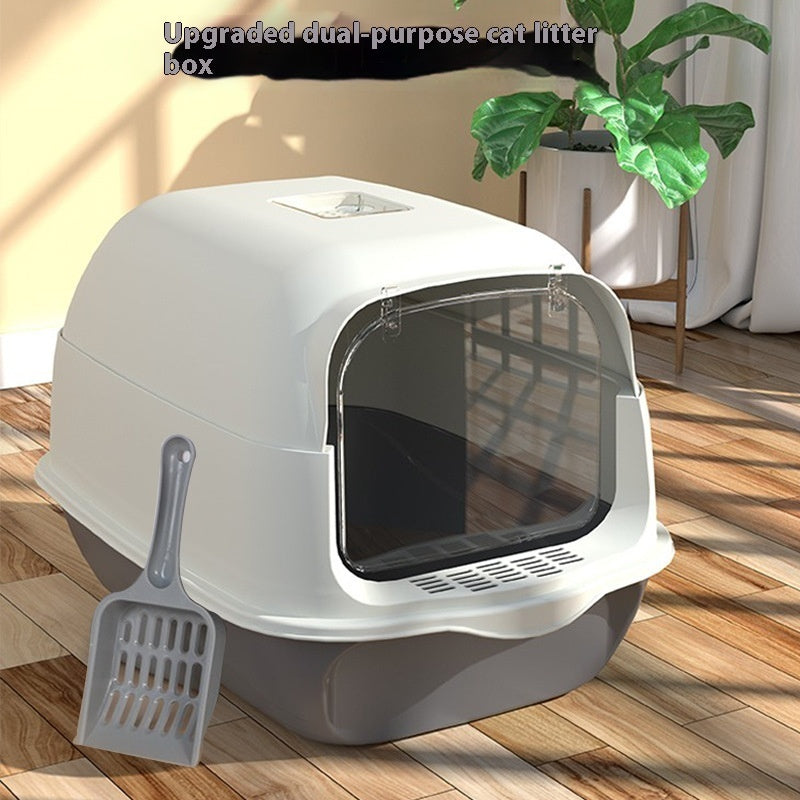 Fully Enclosed Cat Litter Box – Privacy Toilet for Cats
