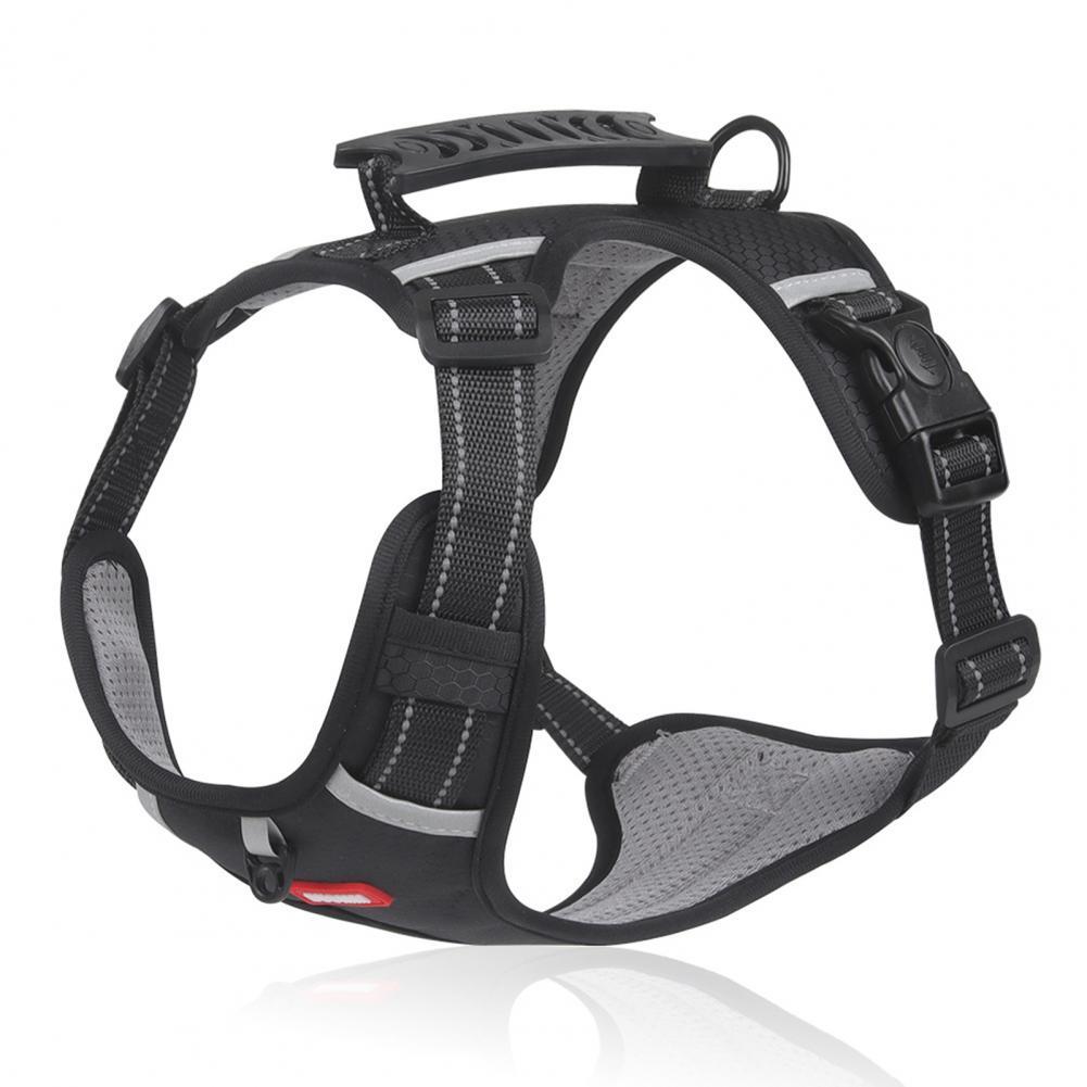 Nylon Reflective No-Pull Dog Harness Vest – Breathable, Adjustable, and Safe for All Sizes