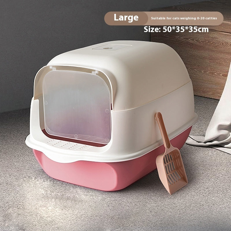 Fully Enclosed Cat Litter Box – Privacy Toilet for Cats
