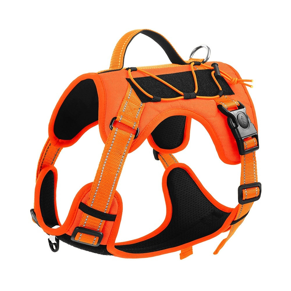 Anti-Break Loose Dog Harness with Hand-Held Rope – Durable Polyester Pet Leash for Daily Walks