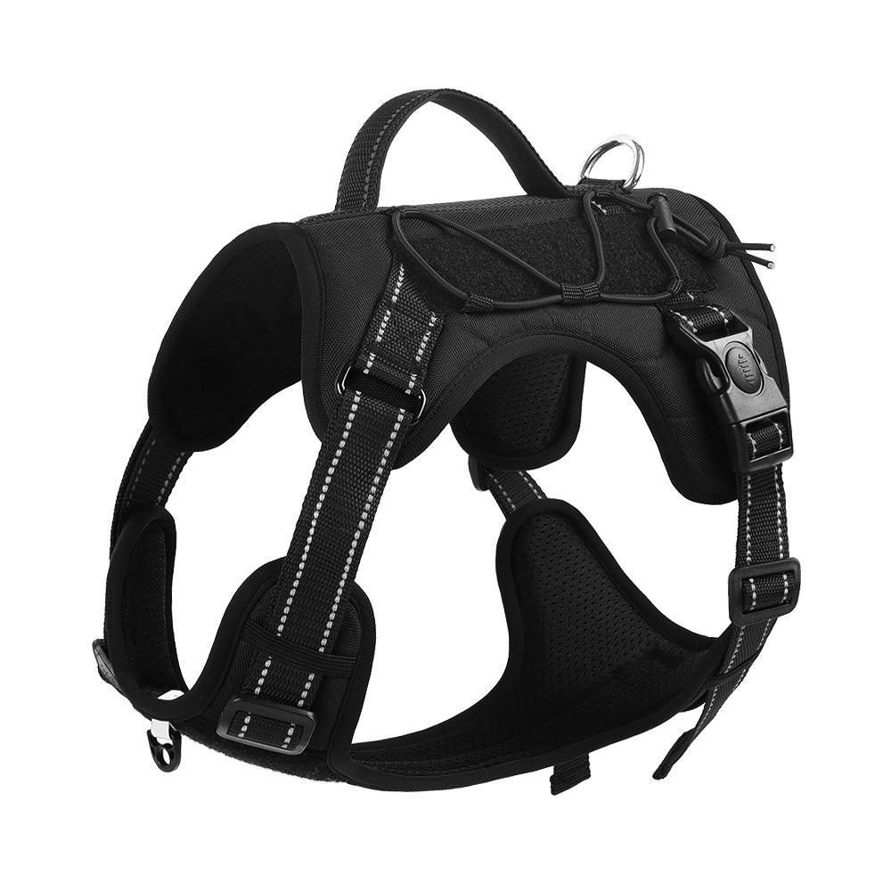 Anti-Break Loose Dog Harness with Hand-Held Rope – Durable Polyester Pet Leash for Daily Walks