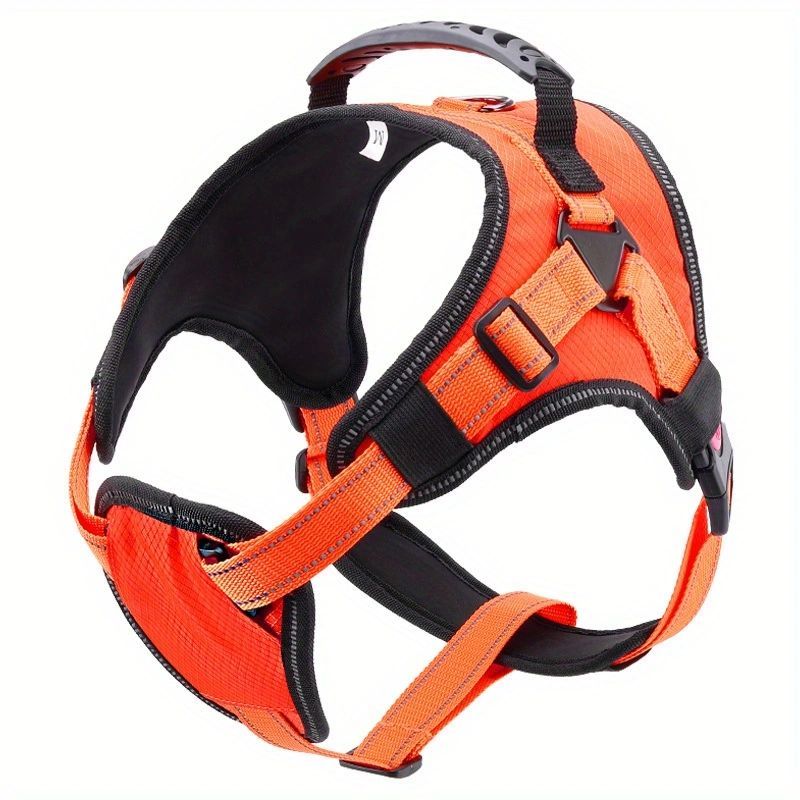 Nylon Reflective No-Pull Dog Harness Vest – Breathable, Adjustable, and Safe for All Sizes